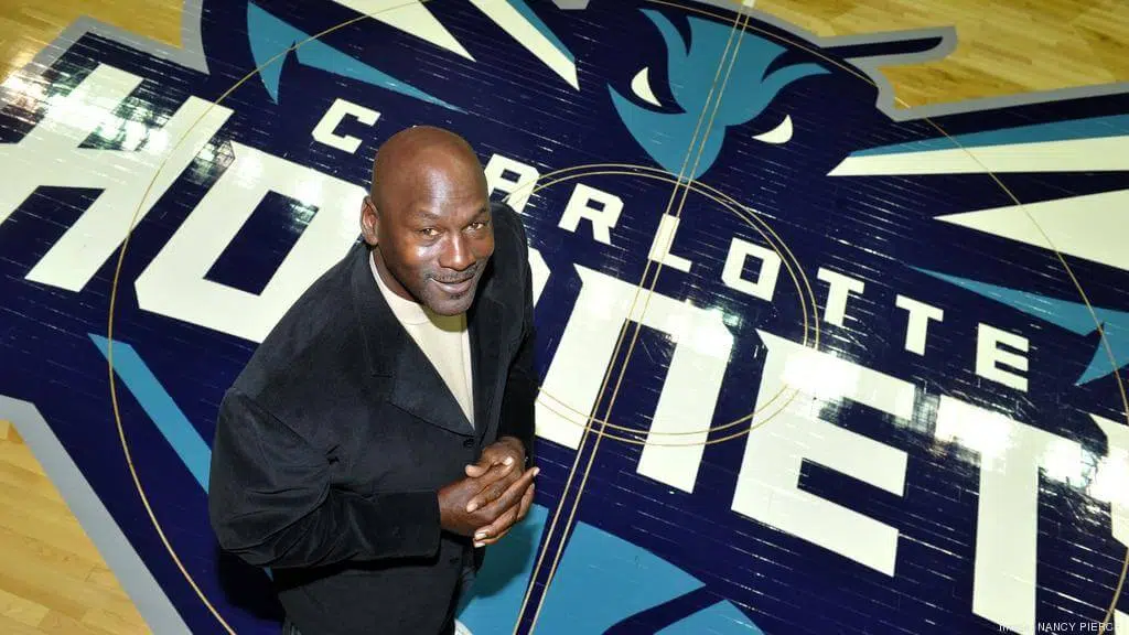 Michael Jordan celebrates sports ownership
