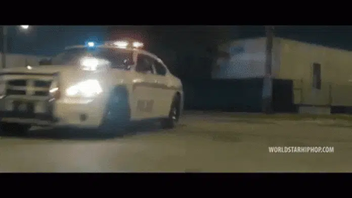 Drag Races Cop Car In Digital Dash