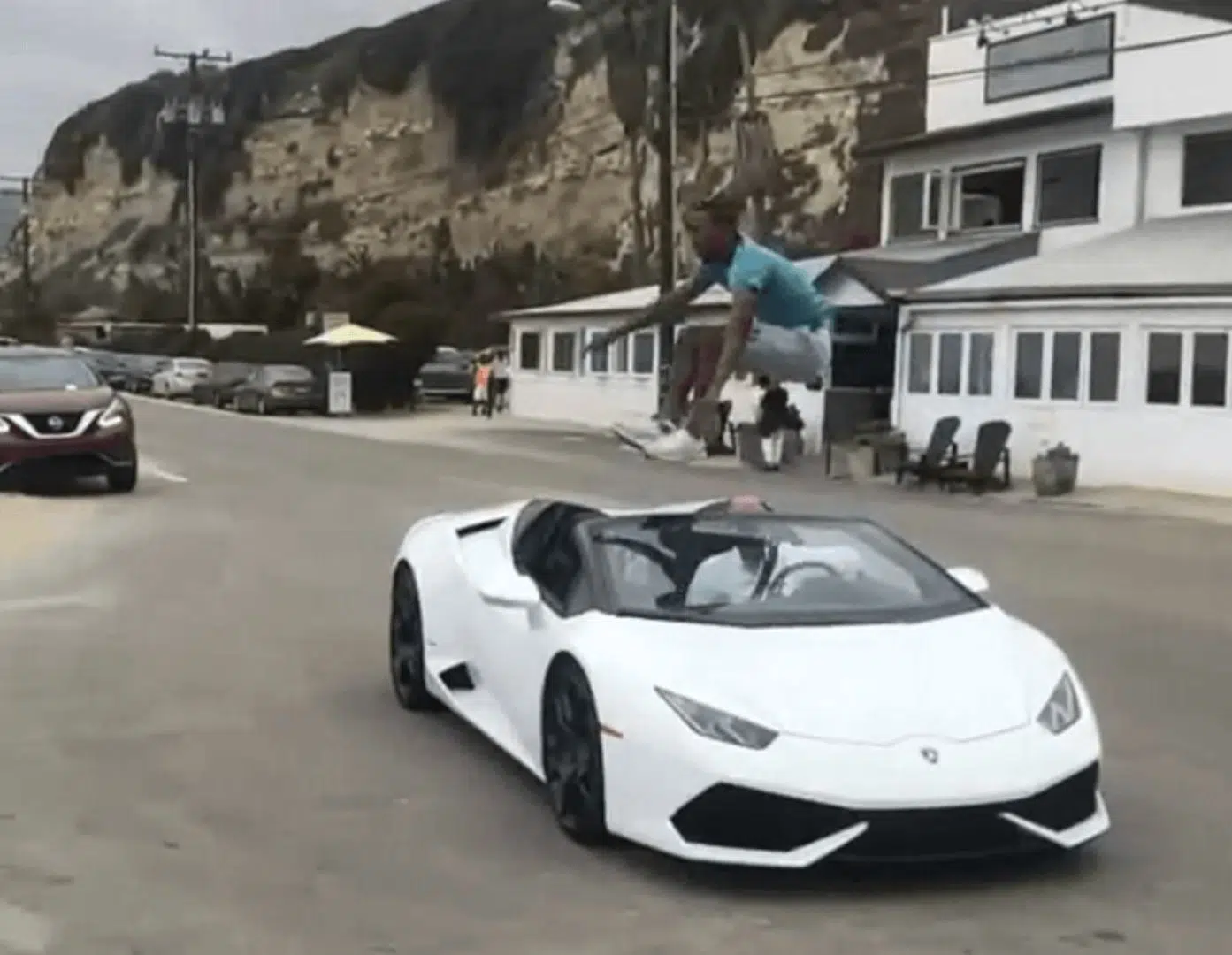Lamborghini Jumped Over Like Super