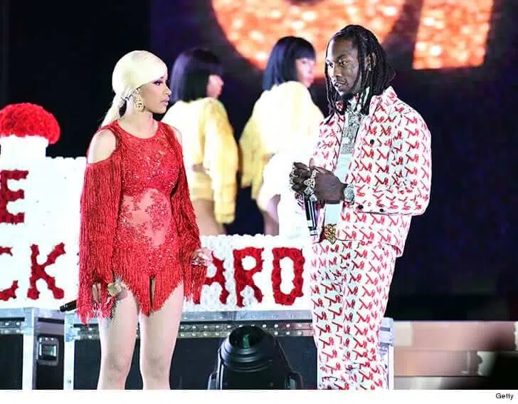 Offset Begged Cardi On Stage