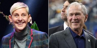 Ellen DeGeneres Defends George W. Bush Friendship After NFL Game Ellen DeGeneres Defends