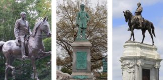 Confederate Monuments Are Falling Across America flag