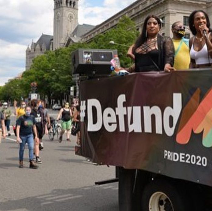 Activists from No Justice No Pride