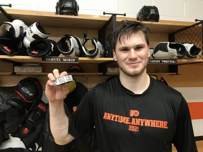 Sam Morin First Career goal |Twitter