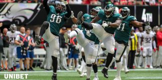 Davonte Smith, Jalen Hurts; victory in Eagles vs Falcons Game DAVONTE SMITH, JALEN HURTS