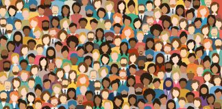 27 Latinx Businesses To Support During Hispanic Heritage Month Multicultural Crowd of People. Group of different men and women. Young, adult and older peole. European, Asian, African and Arabian People. Empty faces. Vector illustration.