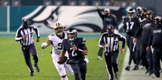 Philadelphia Eagles Jalen Hurts Annihilates New Orleans Saints Philadelphia Eagles