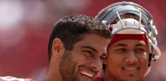 San Francisco 49ers out with Jimmy Garropolo in with Trey Lance San Francisco 49ers