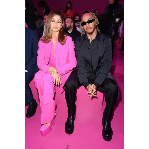 Zendaya, Sir Lewis Hamilton Are Pinked Out New Valentino Campaign