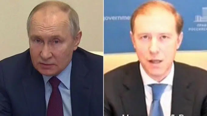 Putin gets angry and berates Russian official in public meeting