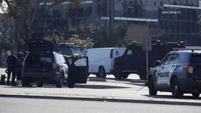 Police search van after 10 people were killed in California massacre