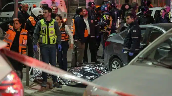 Two wounded in shooting in Jerusalem, police say, after synagogue attack leaves seven dead