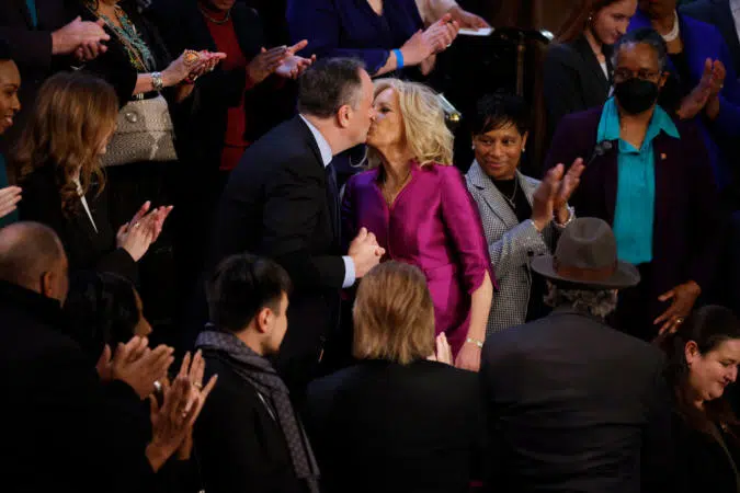 Jill Biden And Kamala Harris’ Husband Doug Emhoff  Kissing On The Lips Goes Viral And Folks On Twitter Can’t Contain Themselves