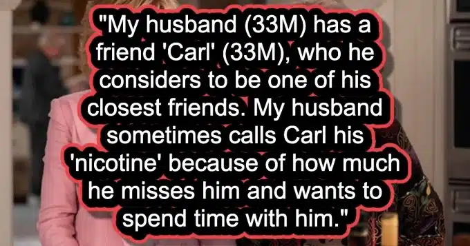 Wife gets fed up with her husband's relationship with his “close” friend Carl, the internet is suspicious of their relationship.
