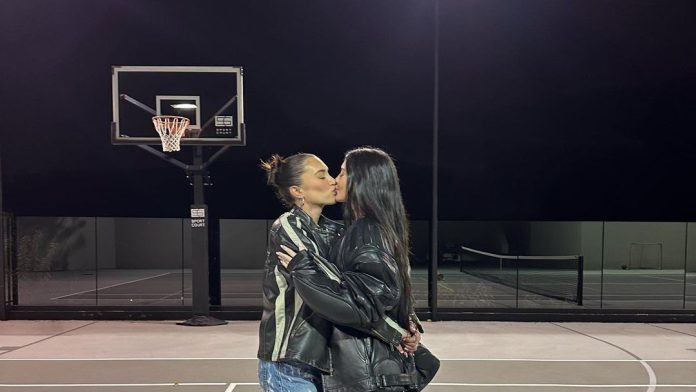 Kylie Jenner Valentine's Day kiss kardashian instagram