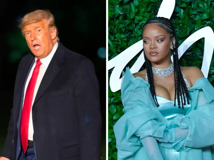 donald trump rihanna social media super bowl nfl