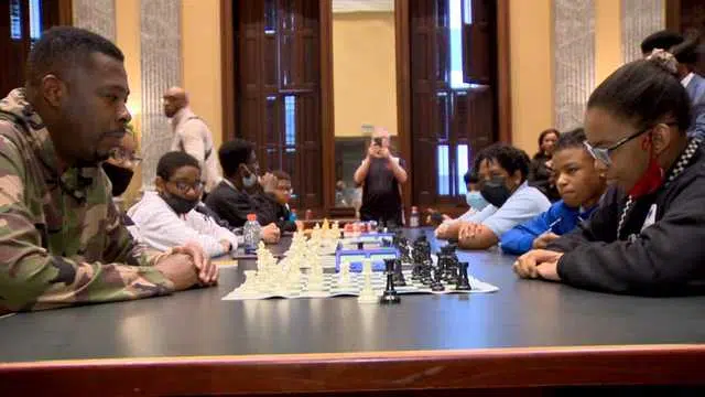 Baltimore students compete against hip-hop superstar in chess tourney