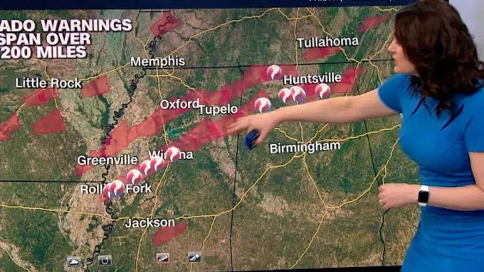 Video: See tornado path across Mississippi and Alabama | CNN