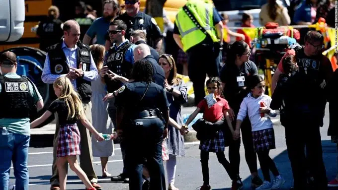Nashville police release bodycam footage of police shooting school attacker | CNN