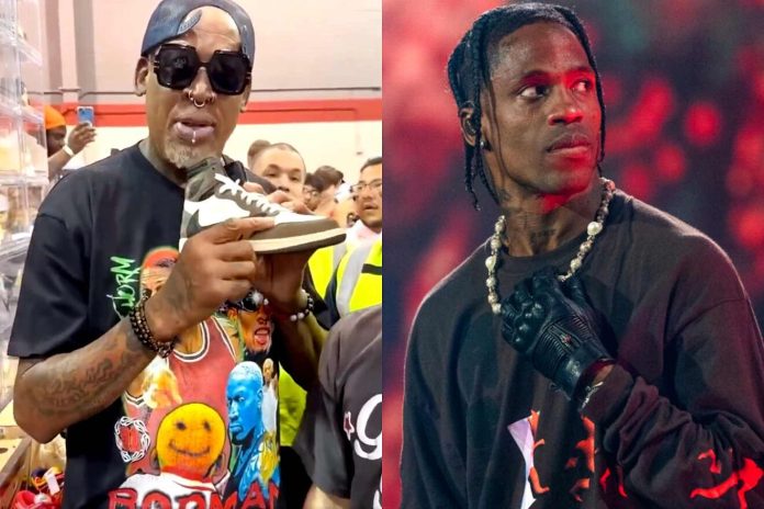 Dennis Rodman Claims Travis Scott Copied His Shoe Design