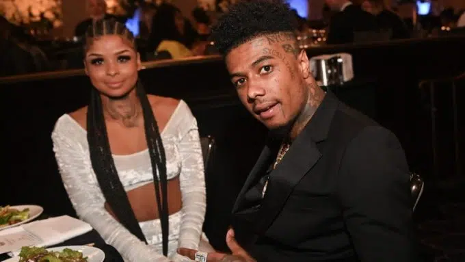 Chrisean Rock Gives Blueface His Flowers — By Throwing Vase At Him