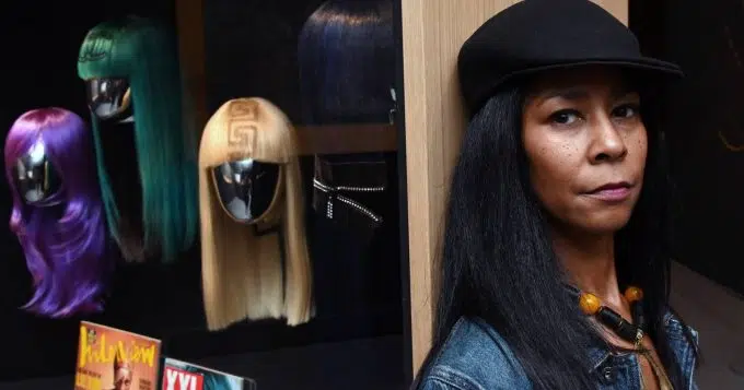 Decades ago, a local stylist created wigs for hip-hop royalty, from Lil’ Kim to Lauryn Hill. Now her work is in a Baltimore museum.