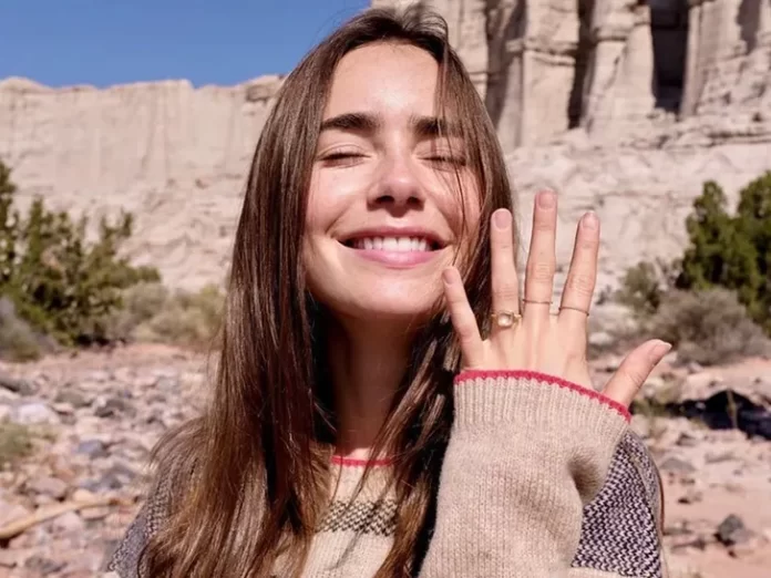 While chilling at Spa, a LILY COLLINSWEDDING Ring was stolen.