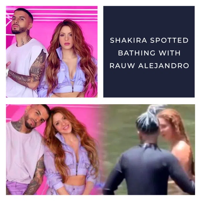 Shakira Spotted Bathing With Rauw Alejandro