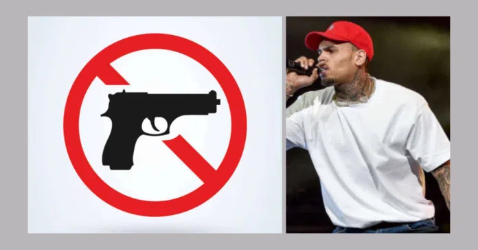 No Guns at Chris Brown Concert: