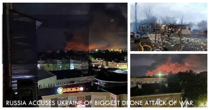 Russia accuses Ukraine of drone attack