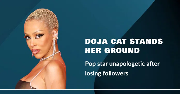 Doja Cat Has Remained Defiant Over Losing Half A Million Instagram Followers After She Called