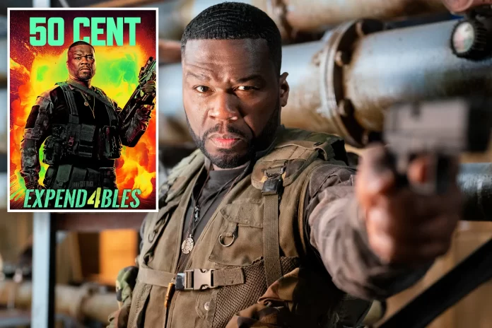 New York Post 50 Cent Roasts His Own 'Expendables 4' Poster: 'My Head Doesn't Look Like It's Connected to My Body'