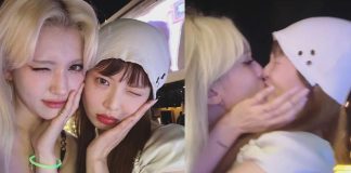HyunA and Jeon Somi’s Cheeky Kiss Sparks Fan Reactions HyunA Jeon Somi new video kissing scene viral video