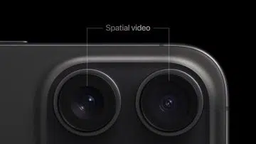 The iPhone 15 Pro and Pro Max will be able to record videos that have depth and can be viewed in three dimensions. This is called spatial video. You can watch spatial videos on the Apple Vision Pro headset, which is expected to be released in early 2024.