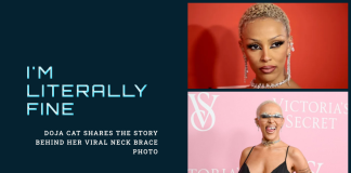 Doja Cat Debunks Neck Brace Photo Rumors: She’s Not Injured Doja Cat neck brace photo
