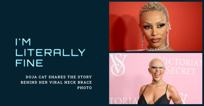 Doja Cat neck brace photo