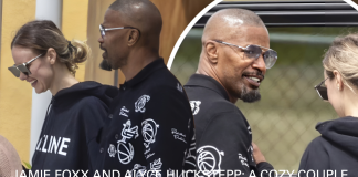 Jamie Foxx and Alyce Huckstepp Spotted Cozy on Exclusive Vegas Set Jamie Foxx and Alyce Huckstepp Spotted Cozy on Exclusive Vegas Set