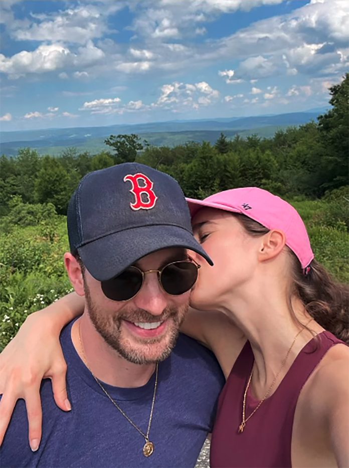 Chris Evans and Alba Baptista posted on Instagram