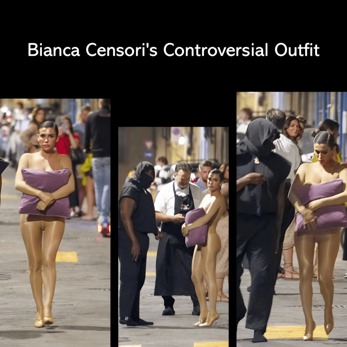 Kanye West's wife controversial outfit