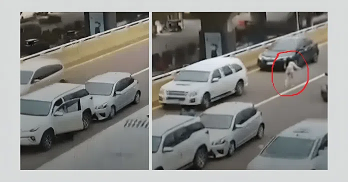 Woman escapes Kidnapper car