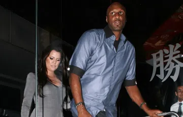 Khloé Kardashian and Lamar Odom together