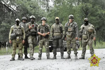 Russian paramilitary in Ukraine