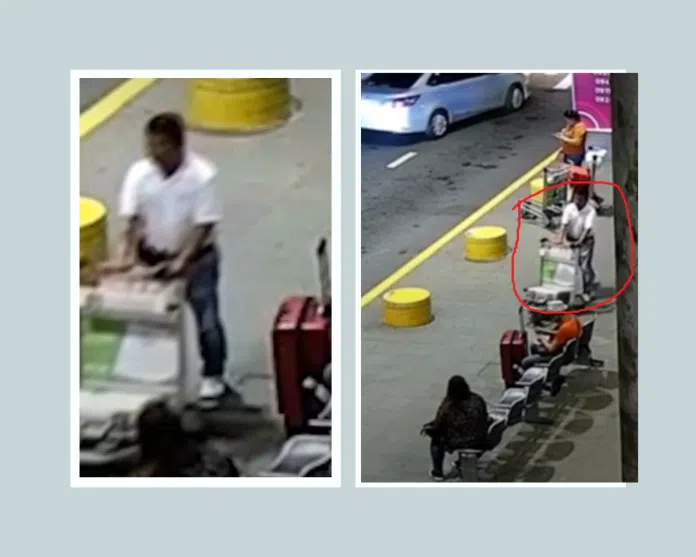 Thief snatches luxury goods