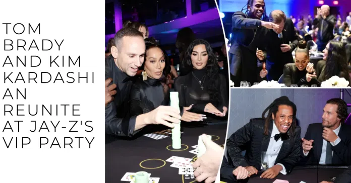 Tom Brady and Kim Kardashian Reunite at Jay-Z's VIP Blackjack Party