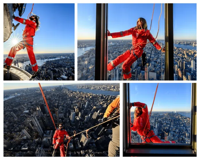 Jared Leto's Record-Breaking Stunt: Scaling the Heights of the Empire State