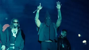 F--k Him!': Fans Erupt as Kanye Dons KKK Mask at 'Vultures' Party 