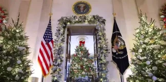 A Timeless Tribute to the Holidays: First Lady Jill Biden Unveils White House Christmas Decor Jill Biden White House Christmas decorations