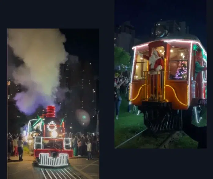 The Christmas Express! Take a Magical Train Ride Through Brazil's Twinkling Landscape