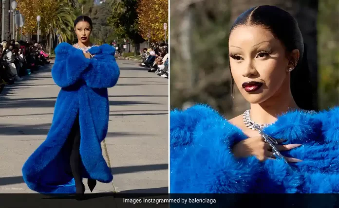 Cardi B Stuns in Electrifying Runway Debut at Balenciaga Fashion Show