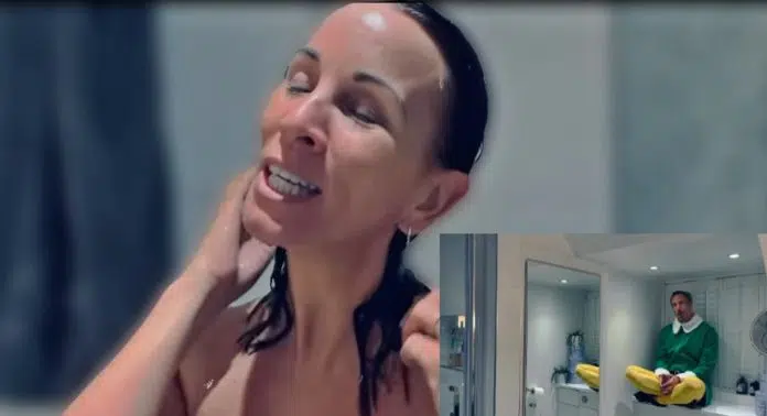 Andrea McLean shower naked